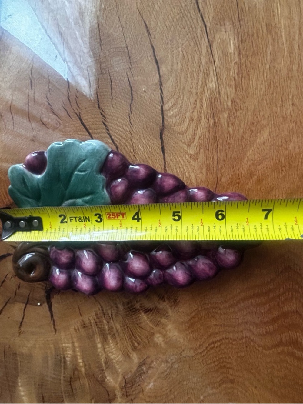 🍷FREE GIFT🍷vintage  Grape textured decanter & dish spoon rest wine - Picture 7 of 14